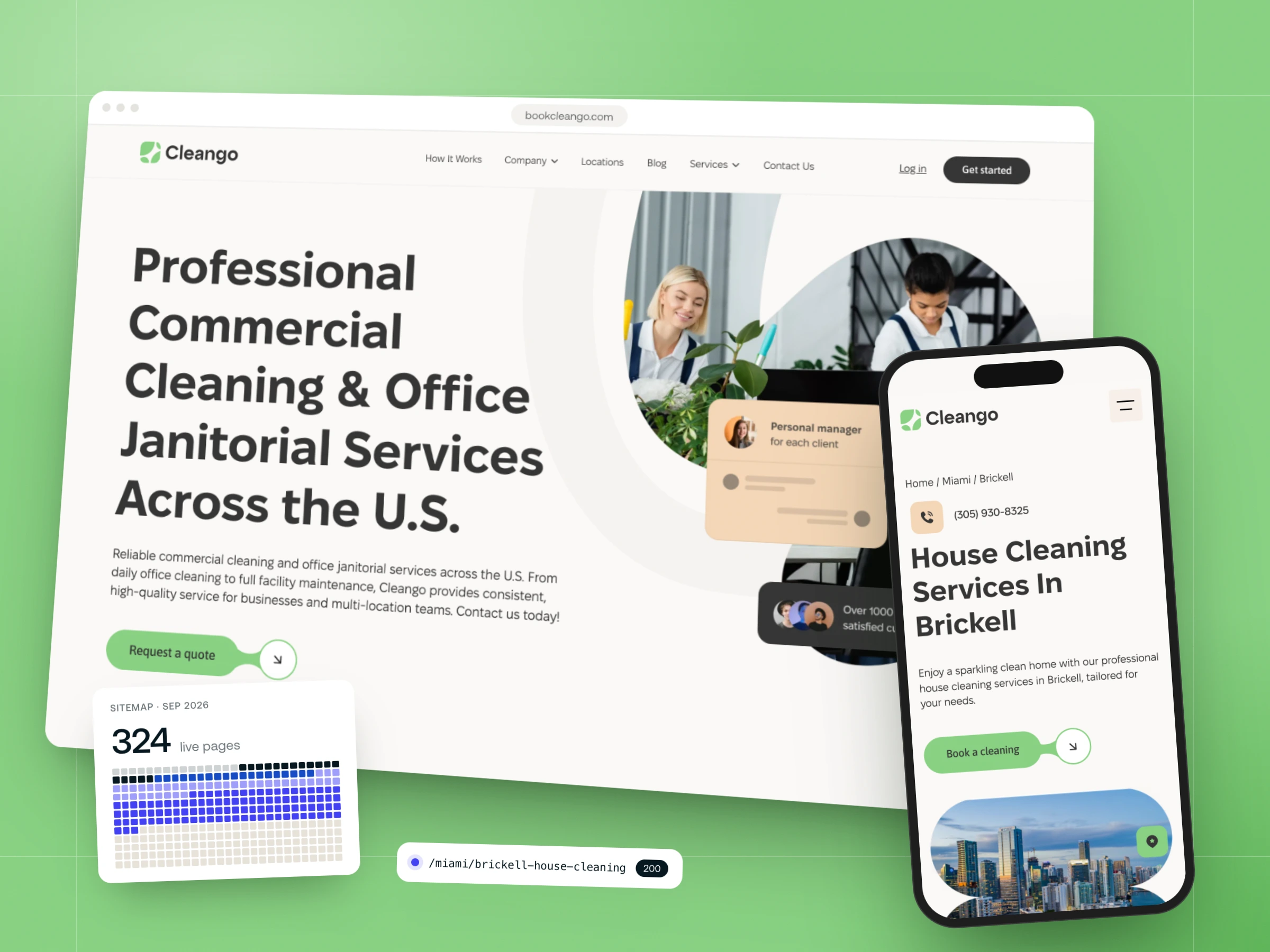Cleango — One CMS, 324 local pages: rebuilding Cleango for local search