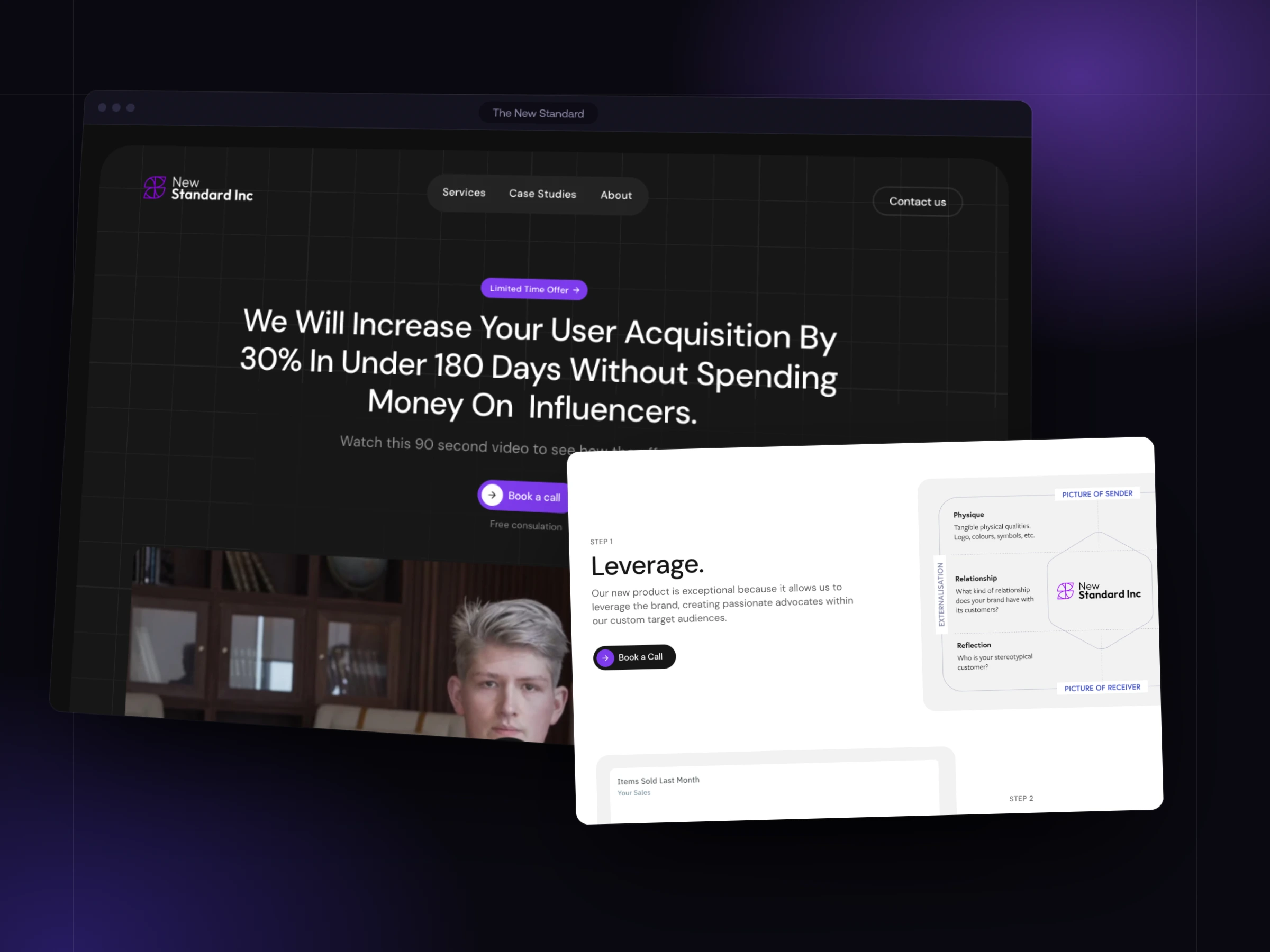 The New Standard — A one-offer landing page for a growth agency, built in Framer