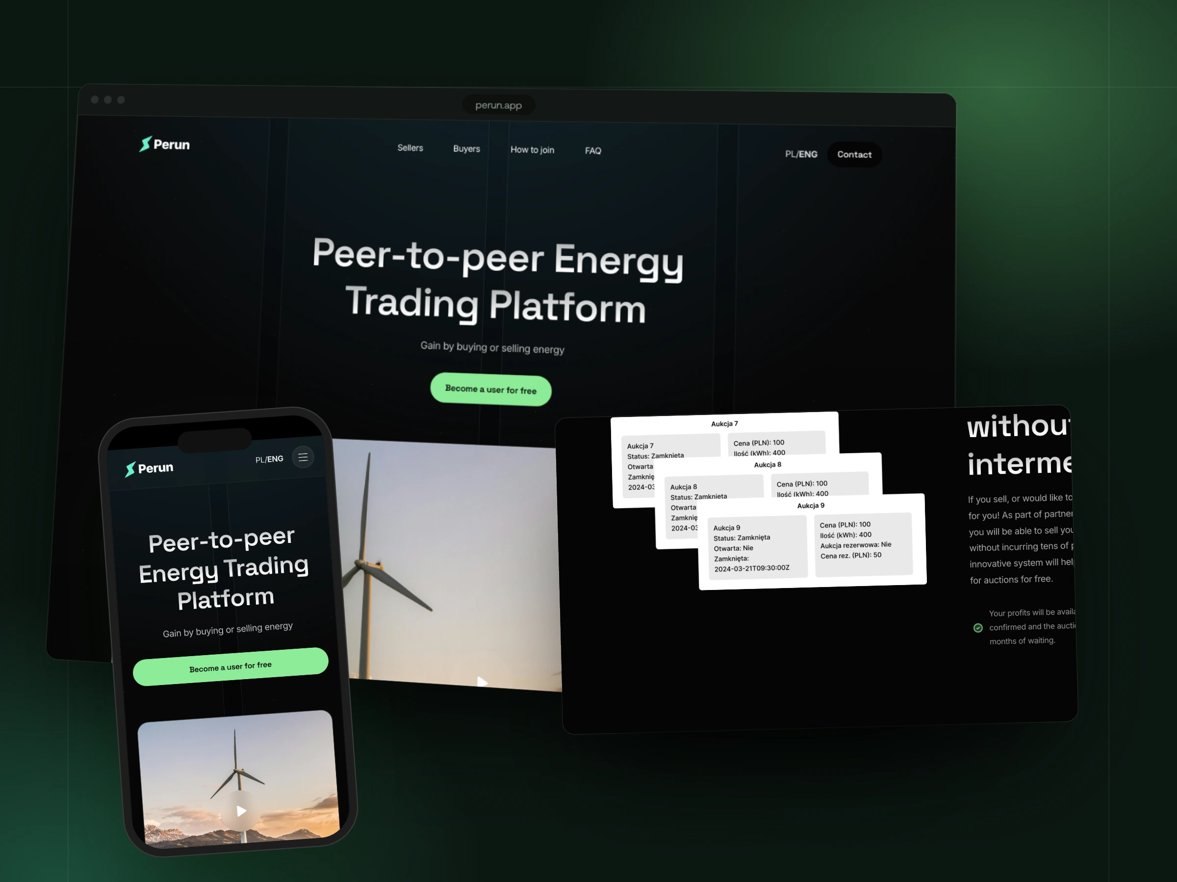 Perun — Explaining peer-to-peer energy trading in one scroll